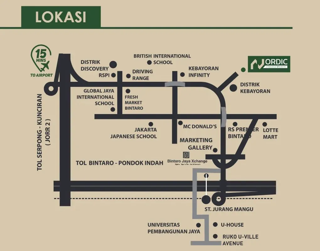 Gambar Peta Lokasi Kebayoran Harmony Nordic 